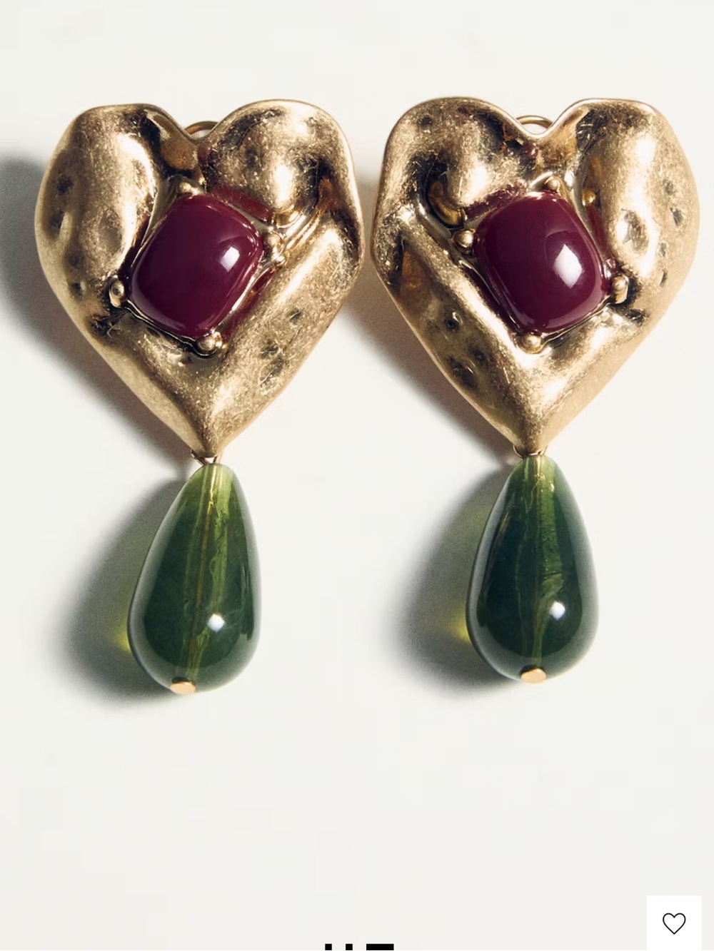Mixed resin earrings